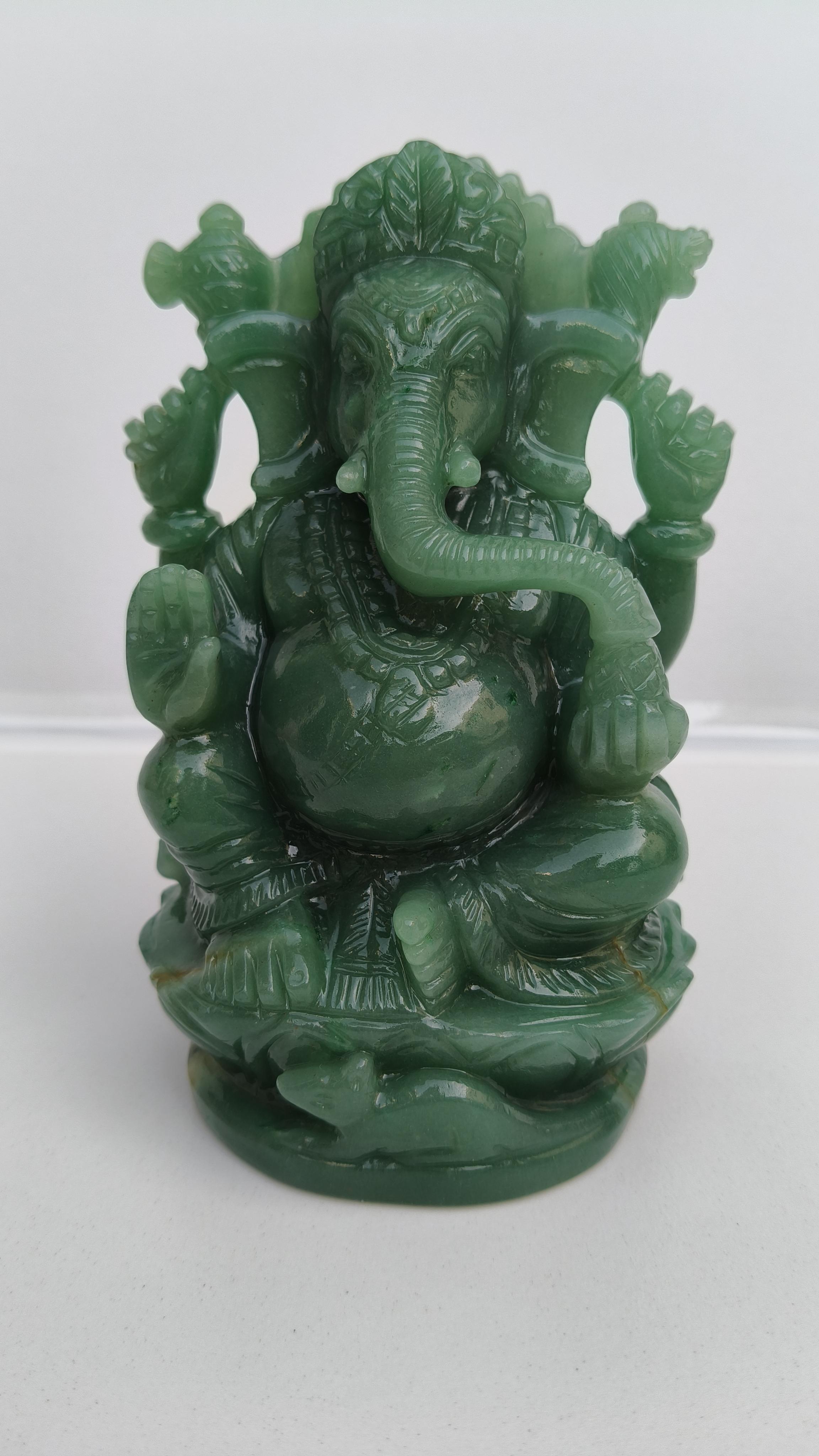 Australian jade,natural stone, elephant deity,natural stone ganesha,handcraved ganesha, jade ganesha, carving ganesha,ganesha statues,crystal ganesha