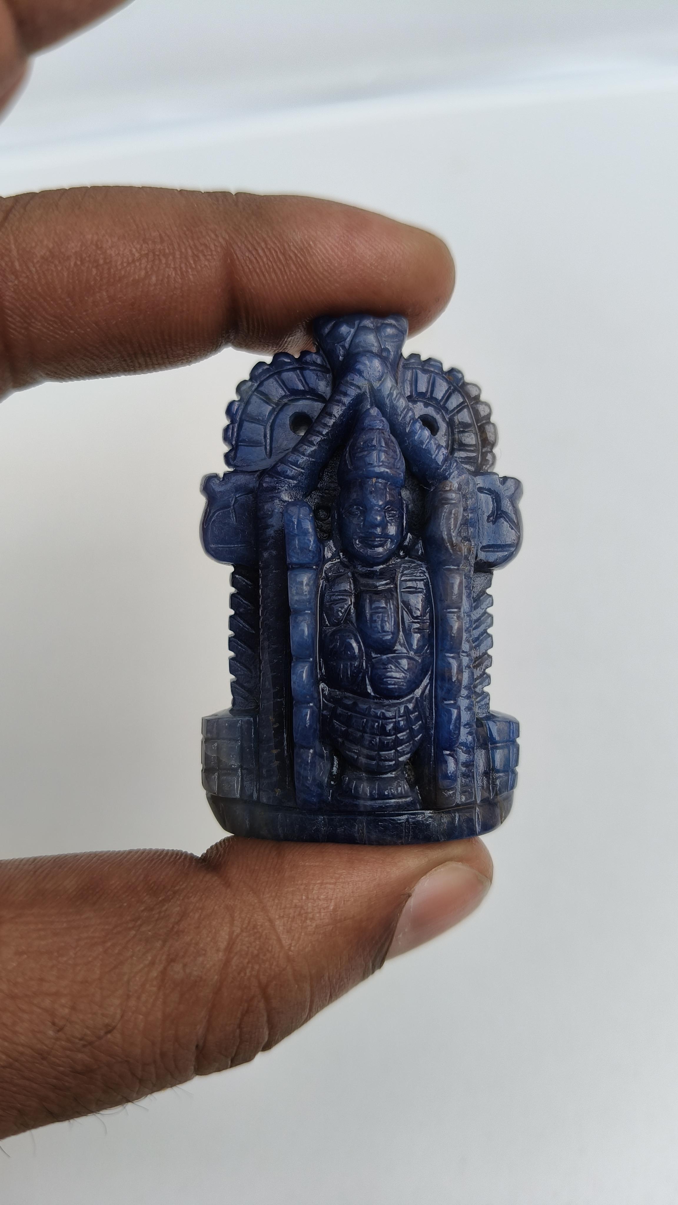 BLUE SAPHHIRE GANESHA, GANESHA CARVING, HANDCRAVED CARVING, CARVING GANESHA, NATURAL STONE GANESHA, ELEPHANT GOD, CRYSTAL GANESHA, CRYASTAL CARVING